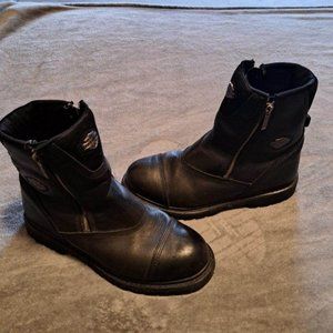 Men's Size 11 Harley Davidson Double Zipper Boots